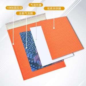 Sacs à bulles en film co-extrudé orange, enveloppes d'expédition épaissies antichoc, taille personnalisable pour l'emballage de vêtements - Product Image 2