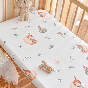 Lenzuola per culla per <span class=keywords><strong>neonato</strong></span> stampate e fodera per lenzuola per bambini - Product Image 4