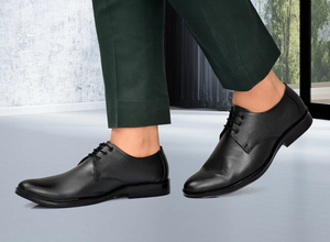 Zapatos de Hombre Negros de Cuero Genuino, Sin Cordones, Ligeros, Estilo Casual y Formal, Ajuste Regular, Cómodos para Negocios y Uso Diario - Product Image 5