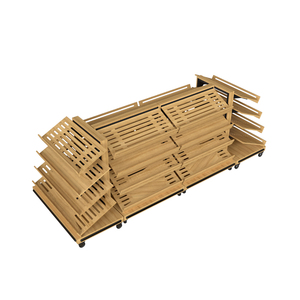 Étagère gondole double face en métal robuste Highbright pour supermarché et boulangerie - Product Image 3