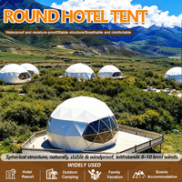 Dôme géodésique de luxe en PVC pour hôtel, tente de glamping, tente dôme ronde pour le désert, tente dôme ciel étoilé pour le camping