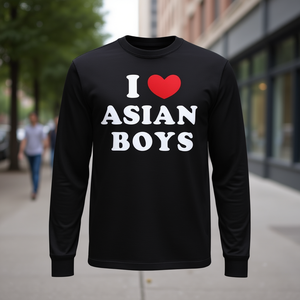 T-shirt à manches longues I Love Asian Boys - Product Image 3