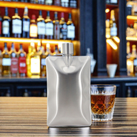 Mini-flasque à liqueur en acier inoxydable de haute qualité, jetable, écologique, avec logo personnalisé, pour les outils de bar