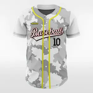 Camicia da Baseball con ricamo personalizzato stile uniforme da Baseball a buon mercato all'ingrosso camicia da Baseball