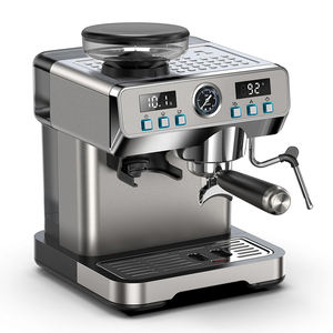 52 мм, портативная, ЖК-двойная котел, Профессиональная Кофемашина, самоочищающющаяся цифровая Эспрессо-машина с кофемолкой - Product Image 5