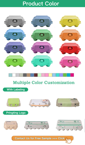 Carton à œufs de 30 œufs, support à œufs en gros, personnalisé, biodégradable, 30 cellules, 30 trous, cartons à œufs de poule, 30 paquets de plateaux à œufs pour 30 œufs - Product Image 3