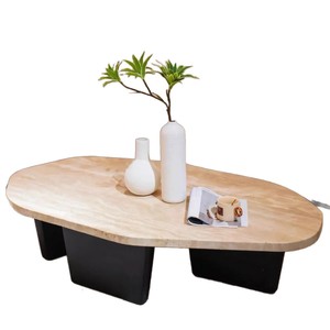 Piccolo tavolino ovale in stile italiano francese Design moderno ispirato all'antica pietra della grotta per spazi tranquilli <span class=keywords><strong>sala</strong></span> <span class=keywords><strong>da</strong></span> <span class=keywords><strong>tè</strong></span> - Product Image 5