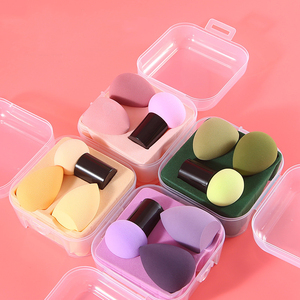 Ensemble d'éponges mélangeuses sans latex, coussin d'air sec, bouffée de poudre, éponge de maquillage de beauté, tête de <span class=keywords><strong>champignon</strong></span>, ensemble d'œufs de maquillage - Product Image 4