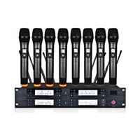 Système U808 professionnel UHF Microphone à main sans fil Clip de collier à 8 canaux Microphone serre-tête