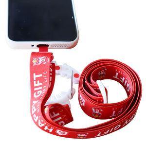 HAPPY GIFT Custom Logo Adjustable Multi Functional Crossbody Mobile Phone Lanyard Strap Water Bottle Strap Cup Holder Lanyards