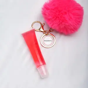 Hot Lipgloss Keychain Set Lip Gloss Plumper Moisturizing Lips Plump Oil Cheap Lipgloss Squeeze Tubes