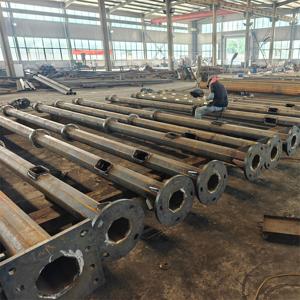 OEM 10kv/33kv/35kv/66kv/110kv/132kv/220kv poste eléctrico de metal galvanizado, el mejor precio de fábrica - Product Image 3