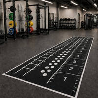 Maßgefertigter Farbiger Künstlicher Fitness-Teppich 2M x 16,1M HRX LINE PRODUCTS Schlittenlaufbahn Indoor Gym Rasen Umweltfreundlich Langlebig