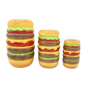 Recipiente de Almacenamiento de Porcelana con Forma de Hamburguesa, Tarro de Galletas de Cerámica Sellado, Recipiente de Café de Cerámica - Product Image 2