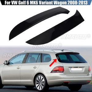 ตัวแยกคานาร์ดสปอยเลอร์หน้าต่างด้านหลังสีดำสำหรับ Volkswagen VW Golf 6 MK6ตัวแปร Wagon 2009 2010 2011 2012 - Product Image 1
