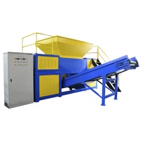 Déchiqueteuse industrielle automatique à double arbre robuste, haute productivité, pour plastique, bois, papier, tissu, métal, déchets