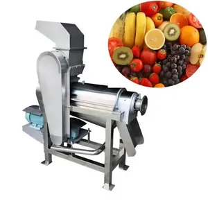 Commercial Stainless Steel Spiral Crushing Juicing Machine Carrot Apple Orange Juicer Fruit Crushing and Squeezing Equipment