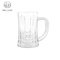Offre Spéciale grande taille gravée diamant fond Transparent bière verre tasse belge Lager bière tasses