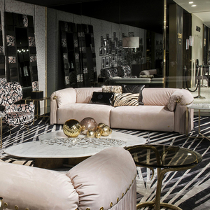 Light Luxury Modern Sectional <strong>Sofa</strong> Convertible <strong>for</strong> Apartment Mall Basement Living Rooms-High Density <strong>Sponge</strong> <strong>Sofa</strong> Set - Product Image 3