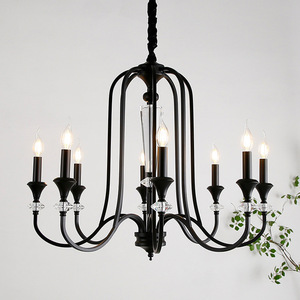 Lámpara de Techo Colgante LANJO Moderna de Cristal Negro, Regulable, de Hierro, NUEVO PRODUCTO, para Bodas, Banquetes, Villas y Decoración del Hogar - Product Image 5