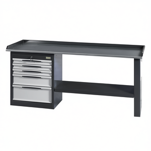 FG 131/R2 Workbench With <b>Drawers</b> And Shelf For Garage Or <b>Workshop</b> Use - Product Image 2