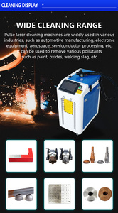 Máy làm sạch laser xung cầm tay JPT 100w 200w 500w, loại bỏ gỉ sét, khuôn kim loại, gỗ, oxit, sơn - Product Image 3