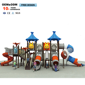 Ensemble de toboggans d'extérieur neufs, directement de l'usine, pour enfants, en métal, plastique et acier, populaires pour les écoles et les centres commerciaux - Product Image 2