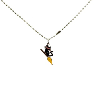 Collier à breloques Série Halloween, Pendentif fait main mignon dessin animé Citrouille et Lune, Décoration suspendue B-3978 - Product Image 6