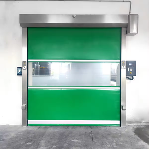 CE Belgeli Özelleştirilmiş Boyutlarda Modern Endüstriyel PVC Yüksek Hızlı Rulo Kapı Otomatik Elektrikli Sarmal Kapı - Product Image 3