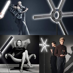 GVM-Anillo <span class=keywords><strong>de</strong></span> luz LED 600S para iluminación <span class=keywords><strong>de</strong></span> fotografía, Kit <span class=keywords><strong>de</strong></span> luz Led regulable <span class=keywords><strong>de</strong></span> 90W con barras <span class=keywords><strong>de</strong></span> luz desmontables - Product Image 6