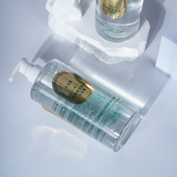 Bouteille en plastique PET transparente de 420 ml en gros, récipient liquide recyclable, bouteille vide personnalisée pour l'emballage cosmétique