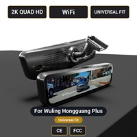 Caméra de tableau de bord pour rétroviseur Wuling Hongguang Plus H-X Streaming 2K 9,2 pouces WiFi, ajustement universel