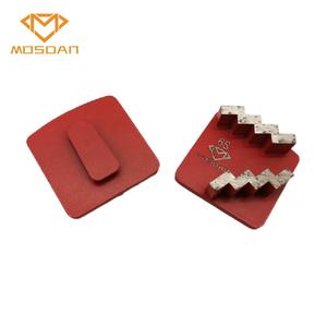Redi-bloques de molienda de diamante para máquina de hormigón, bloqueo de unión de Metal, doble Zigzags - Product Image 3