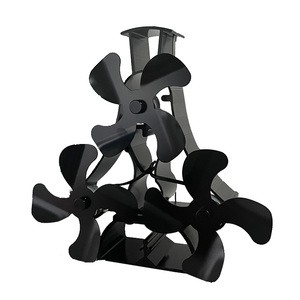Pellet-calentador <span class=keywords><strong>de</strong></span> carbón <span class=keywords><strong>para</strong></span> <span class=keywords><strong>chimenea</strong></span>, <span class=keywords><strong>ventilador</strong></span> <span class=keywords><strong>de</strong></span> estufa <span class=keywords><strong>de</strong></span> madera <span class=keywords><strong>de</strong></span> doble cabeza, alimentado por calor - Product Image 3