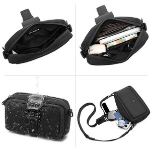 <span class=keywords><strong>Ozuko</strong></span> 9829 Bolso cruzado pequeño con correa ajustable más larga para mujeres y hombres Bolso cruzado Bolso de viaje ligero Bolso de hombro - Product Image 3