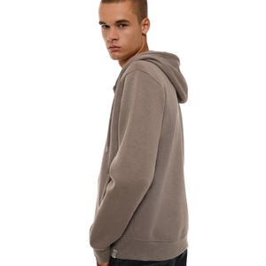 Sweat à capuche en éponge française surdimensionné pour hommes, poids lourd 180ct, hiver 100%, sweat-shirt zippé solide, logo personnalisé, broderie pour impression bouffante - Product Image 5