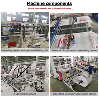 Machine à fabriquer des sacs poubelles en plastique jetables, machine à fabriquer des sacs poubelles sur rouleau pour poubelle