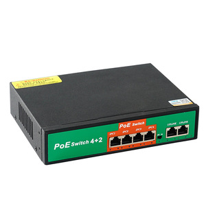 Commutateur PoE 4+2 ports 100 Mbps avec surveillance IA, protection de transmission 250 m, sans surcharge - Product Image 5