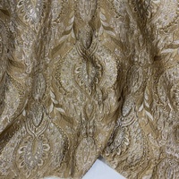JSH2874 Tissu Jacquard Métallique Brocart Floral Nouvelle Tendance pour Robes de Mariée et Textiles de Maison