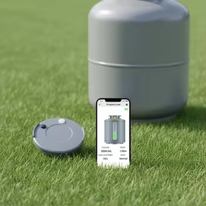 Capteur de <span class=keywords><strong>niveau</strong></span> de <span class=keywords><strong>gaz</strong></span> <span class=keywords><strong>propane</strong></span> à ultrasons BT avec alertes via application, moniteur intelligent de réservoir GPL à montage inférieur pour usage domestique et industriel - Product Image 1