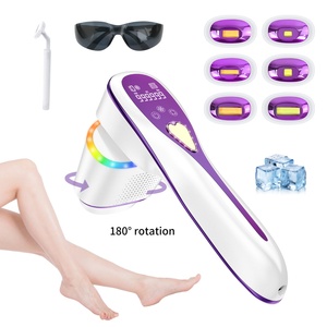 Épilateur IPL portable sans fil rechargeable pour usage domestique, refroidissement par glace rotatif, épilation au laser permanente indolore - Product Image 1