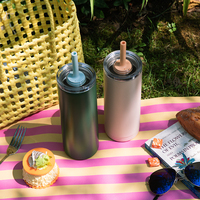 Gobelet isotherme de camping en acier inoxydable personnalisé de luxe 14/18/22/24/32/40 oz, anti-fuite, isolation thermique 12-24h, sans BPA