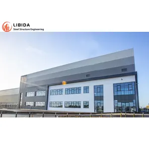 Prefab warehouse Building Materials Quality Assured Construction Space Structure Design Metal warehouse Steel Frame Structure