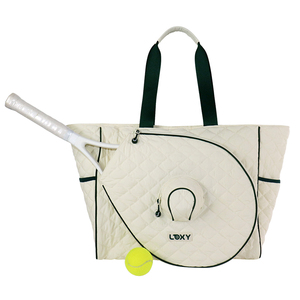 Sacs fourre-tout grande capacité pour femmes, sacs de sport et de plage avec fermeture éclair, collection automne/hiver, personnalisables en usine, en tissu Oxford de luxe, pour raquettes de pickleball et de tennis - Product Image 5