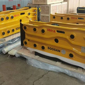 Martillo Hidráulico Tipo Caja SB81 Nuevo con Componentes de Cincel de Núcleo, Motor de Martillo para las Industrias de la Construcción y Minería - Product Image 1