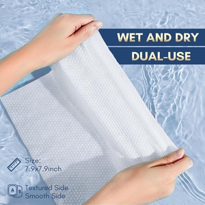 <span class=keywords><strong>Salviette</strong></span> Viso Morbide in Cotone Ipoallergenico, Confezione da 300, Asciutte/Umide, per Pelli Sensibili e Rimozione Trucco - Product Image 4