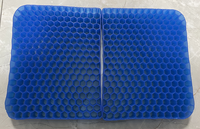 Coussin de siège de voiture ergonomique antidérapant en TPE respirant et rafraîchissant à motif nid d'abeille pour le confort des fesses