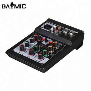 Interfaz de Audio Portátil Mini de 4 Canales para Consola de DJ, Instrumento Musical, Micrófono de 48v, Grabación - Product Image 2