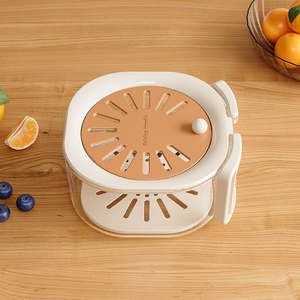 Bol passoire <span class=keywords><strong>mini</strong></span> efficace avec couvercle, <span class=keywords><strong>panier</strong></span> de drainage en plastique pour fruits et légumes, fabricant personnalisé de passoire de cuisine - Product Image 2