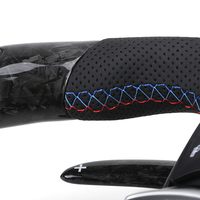 Volant en fibre de carbone forgée avec écran LED pour BMW Série E E60 X5 E70 X6 E71 E82 E87 E88 M3 E90 E91 E92 E93 X1 E84